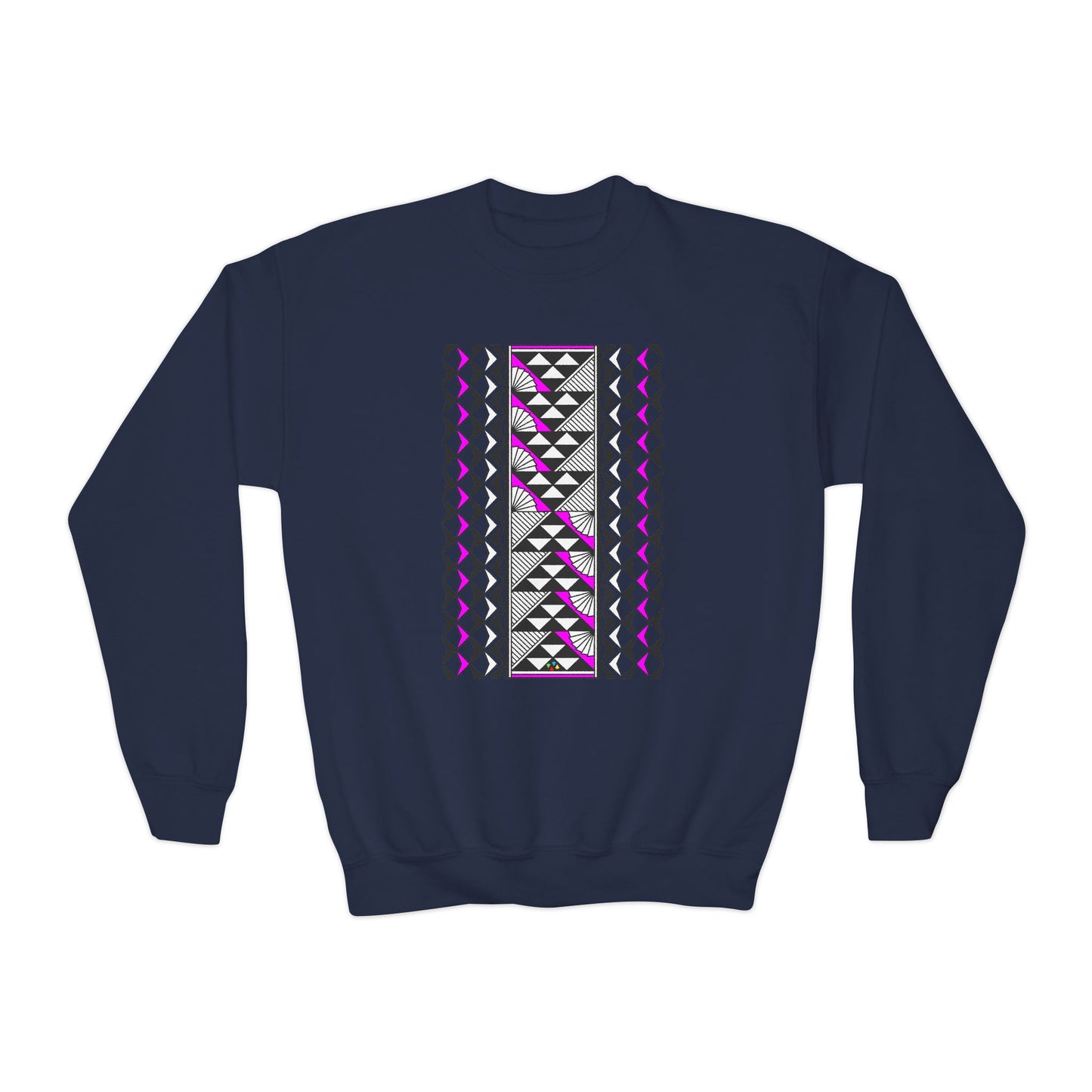 Rain and Sun in Pink Youth Crewneck Sweatshirt