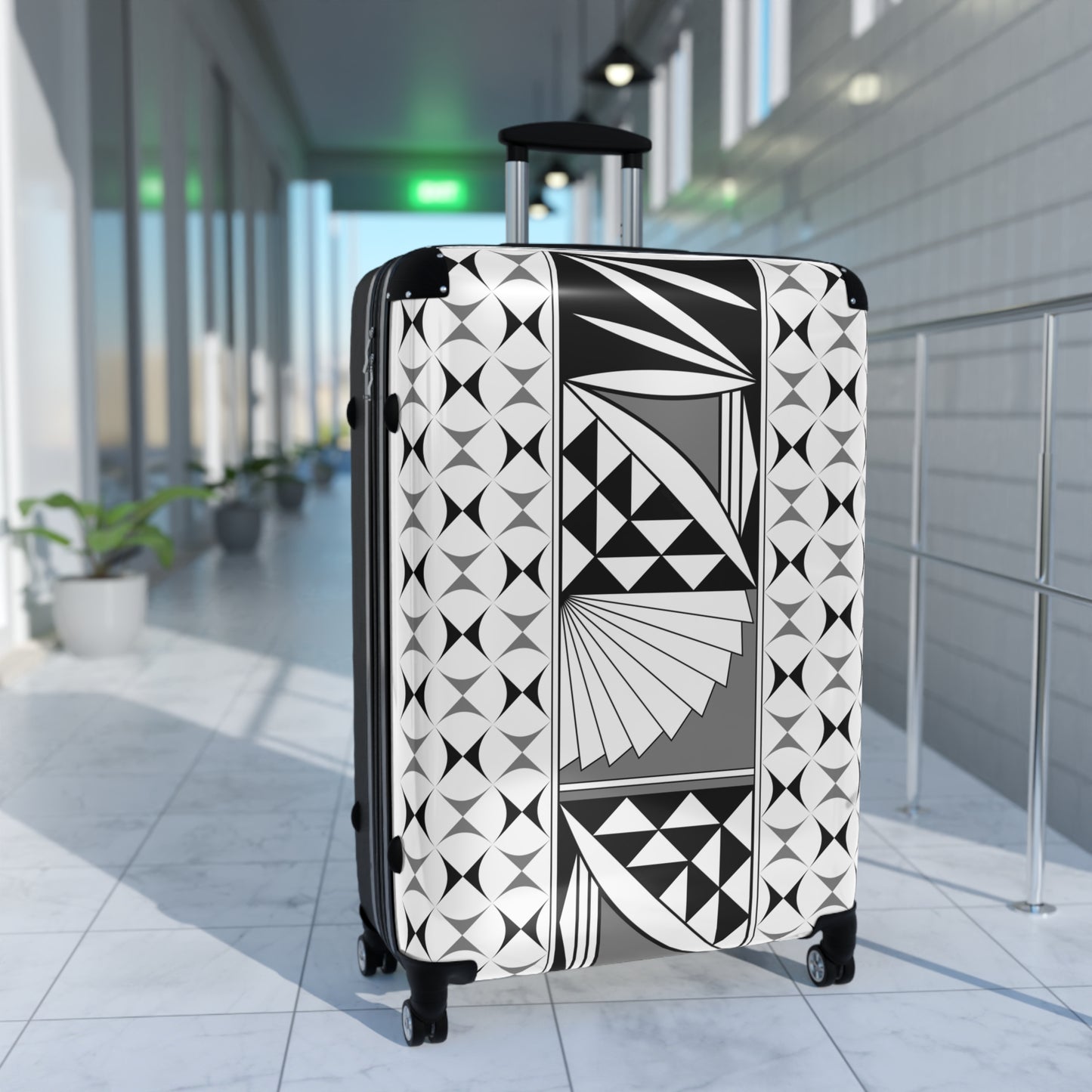 Gray Southwest Sunrise Suitcases