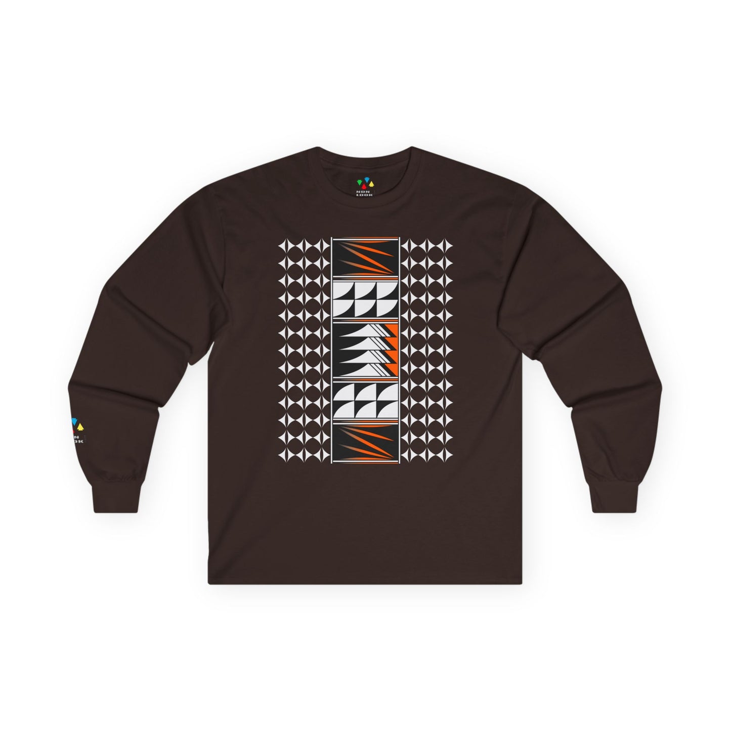 Feather Blessings in Orange Unisex Long Sleeve Tee