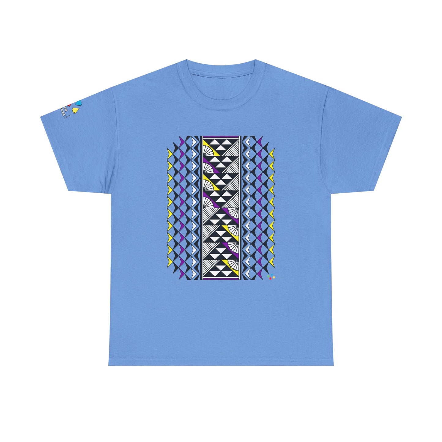 Sun and Rain in Purple/ Yellow Gildan Unisex Tee