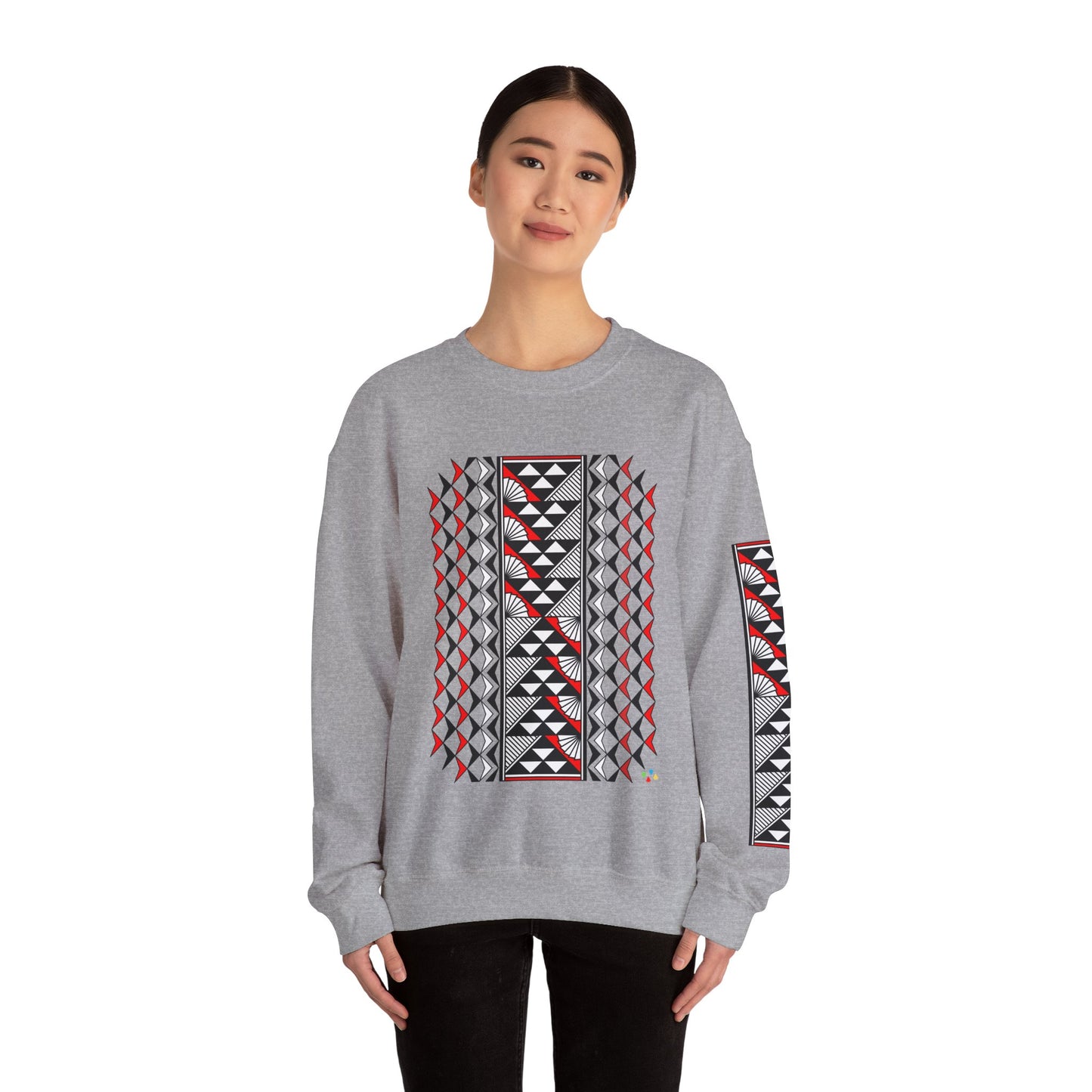 Sun and Rain in Red Unisex Sweatshirt
