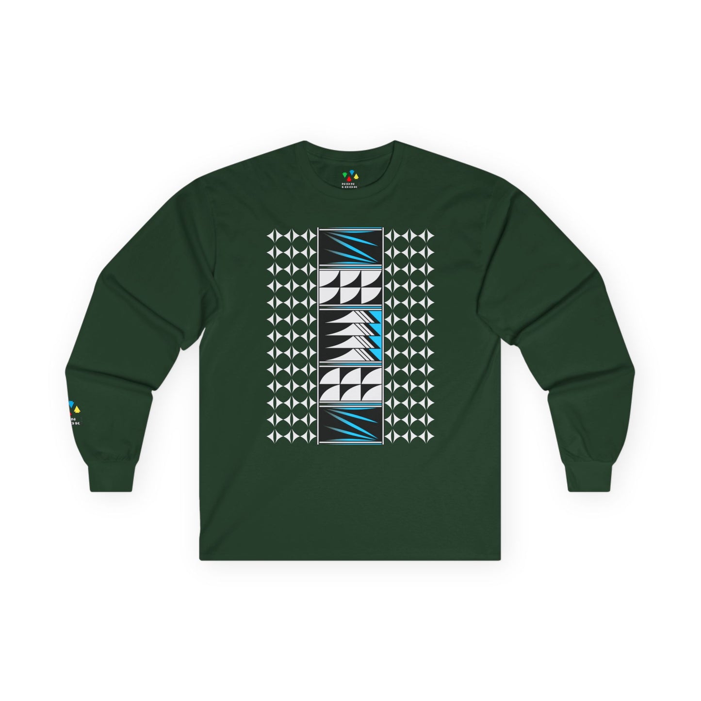 Feather Blessings in Turquoise Unisex Long Sleeve Tee