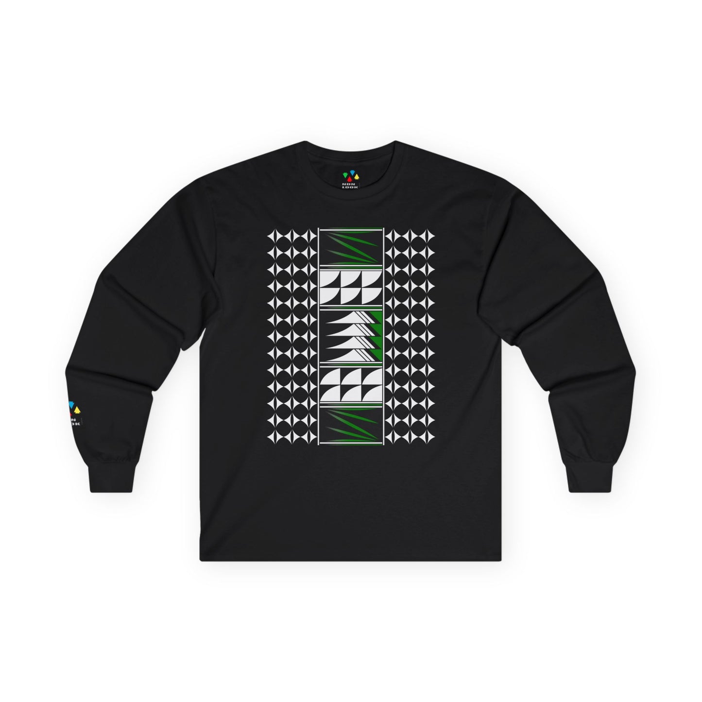 Feather Blessings in Green Unisex Long Sleeve Tee