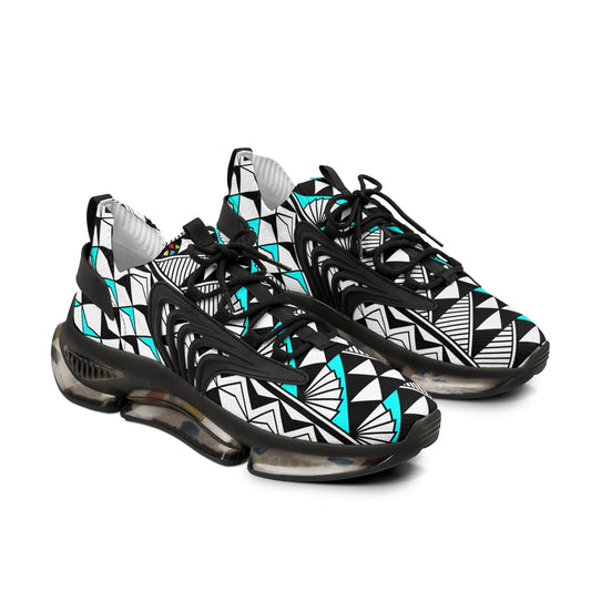 Sun and Rain in Turquoise Men's Mesh Sneakers
