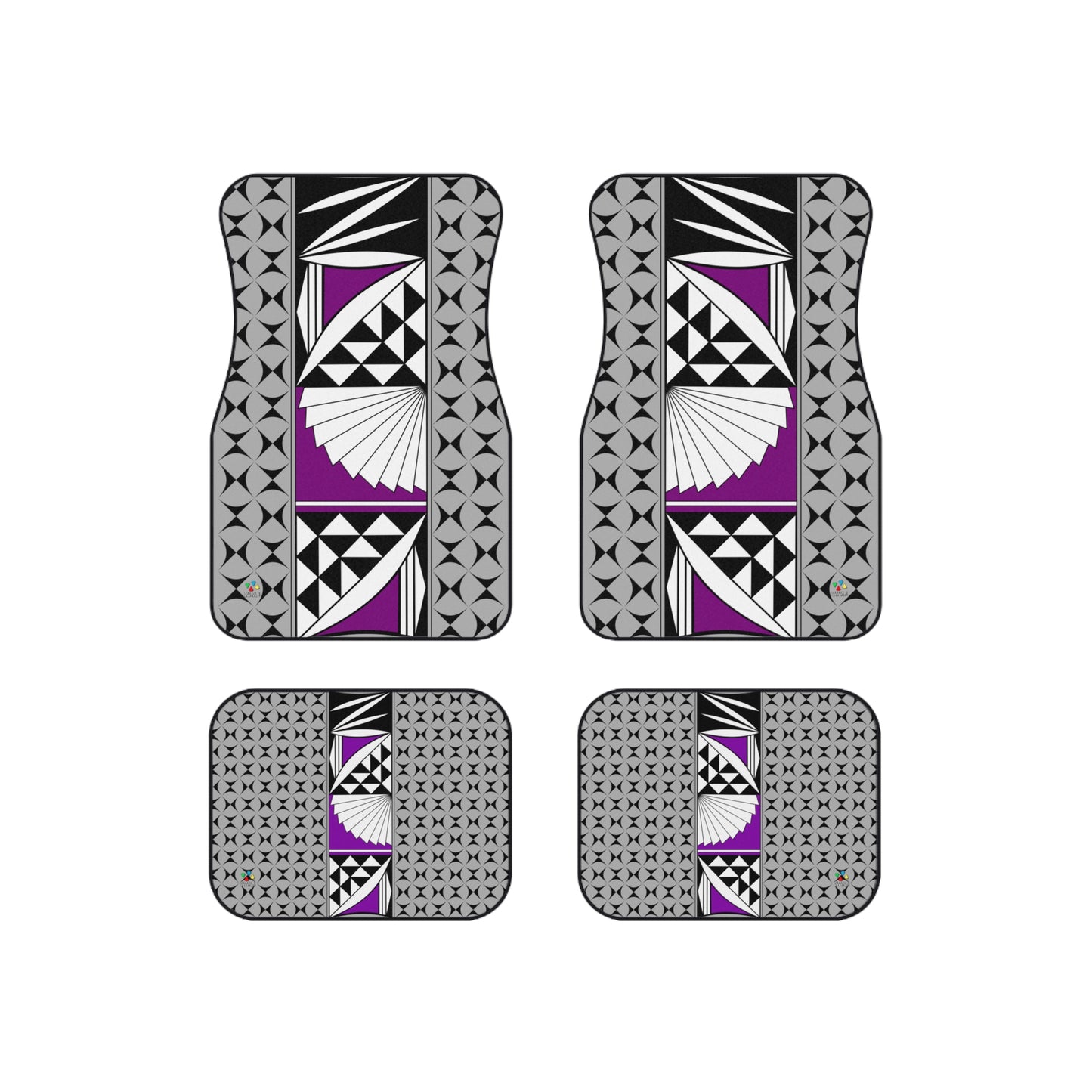 Southwest Sunrise in Purple Car Mats (Set of 4)