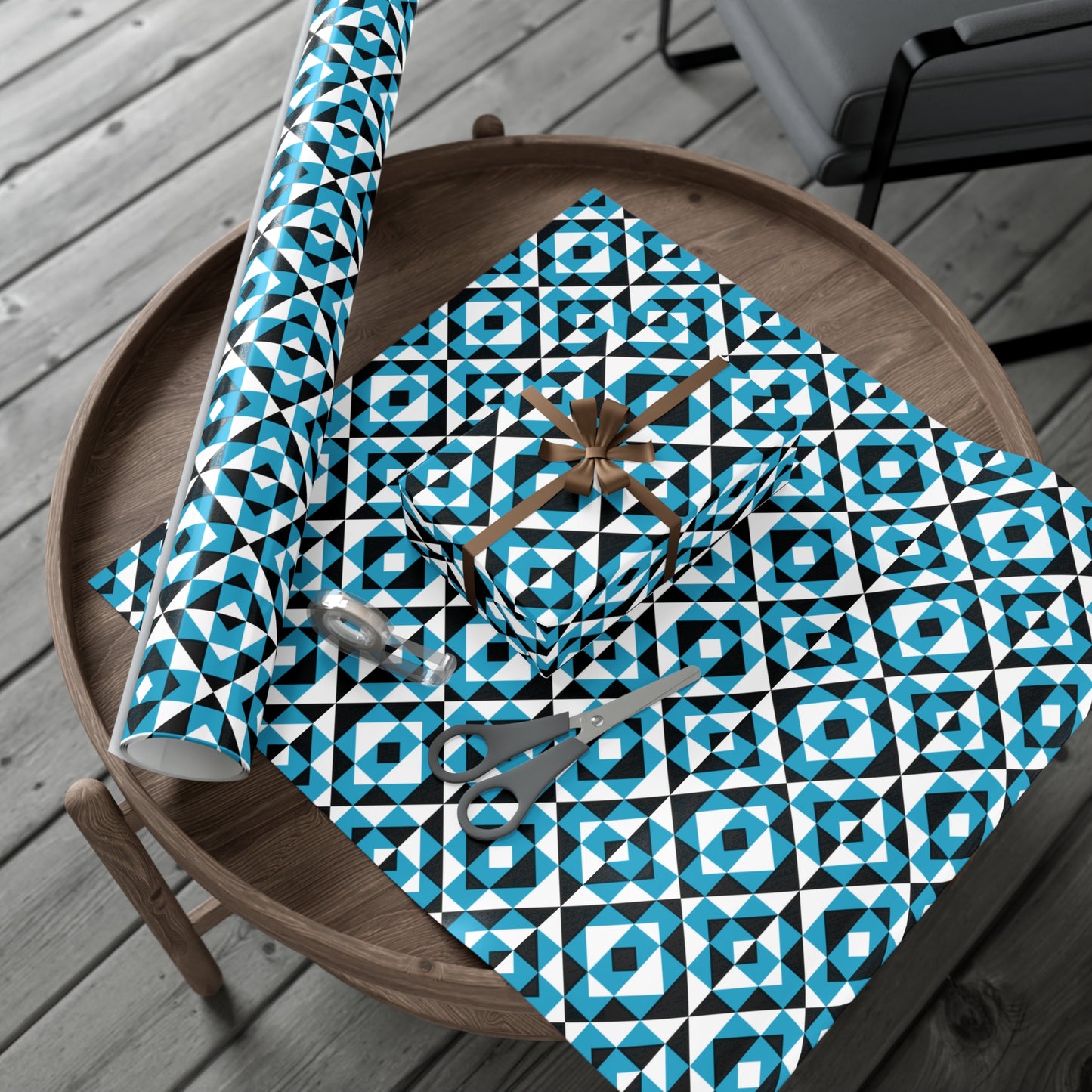 Turquoise Sacred Mountains Gift Wrap Papers