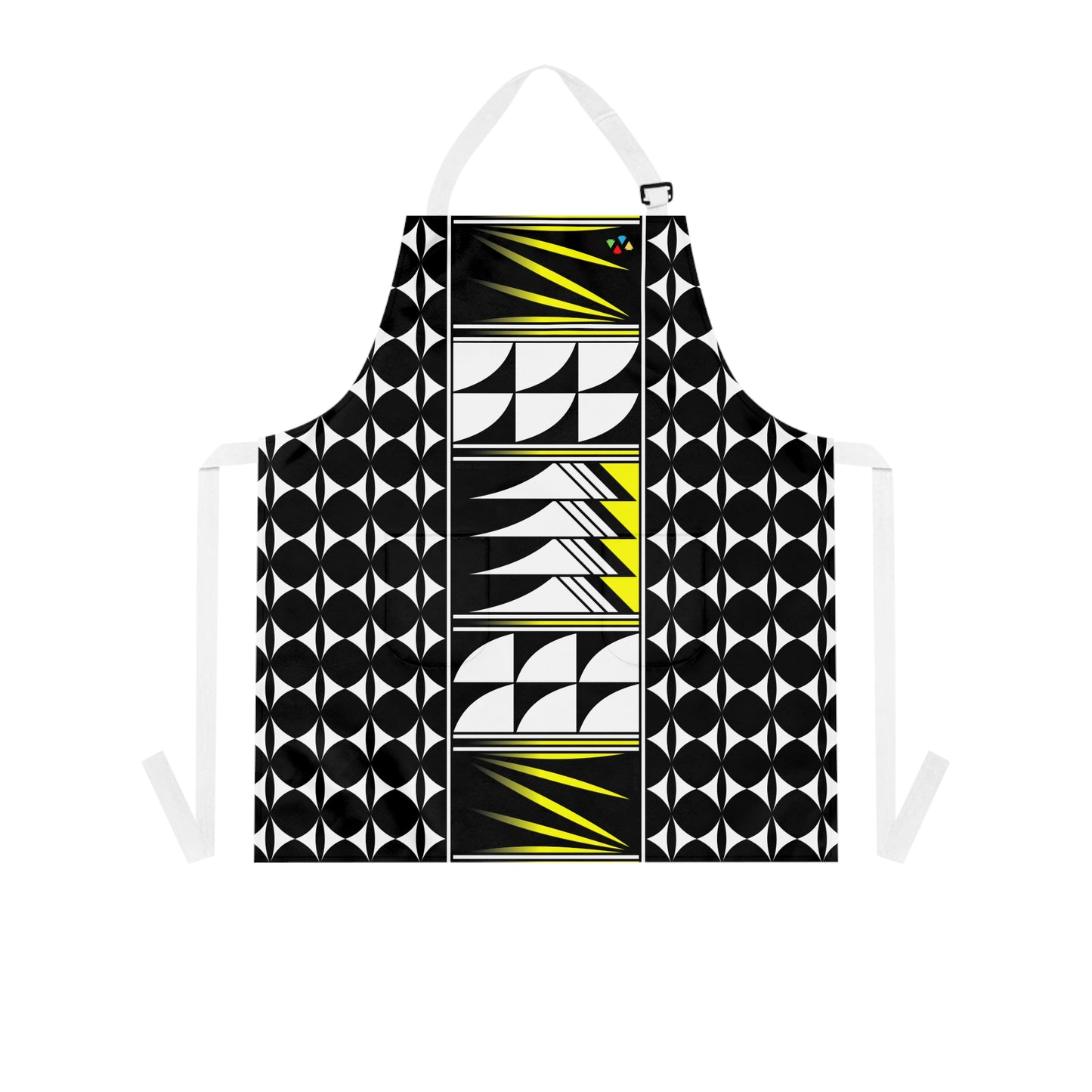 Yellow Native Feather Blessing Two Pocket Apron