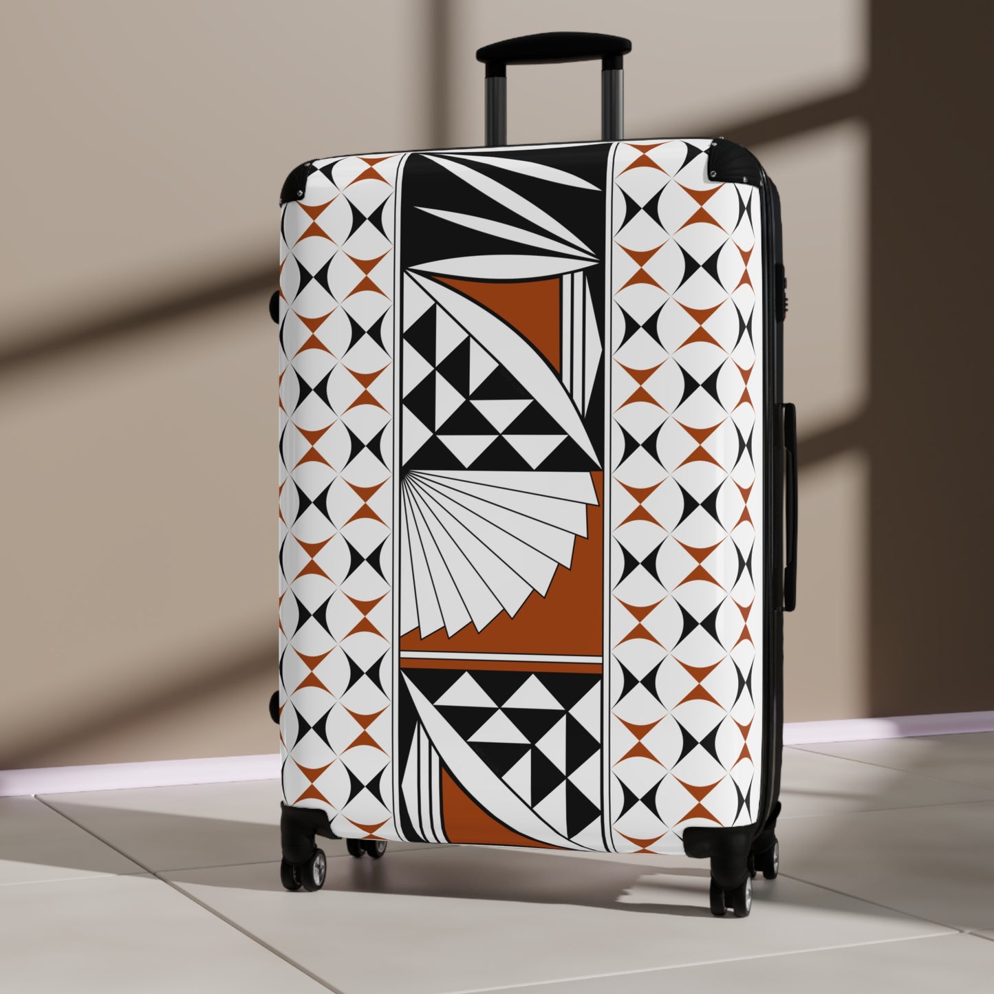 Rust Southwest Sunrise Suitcases