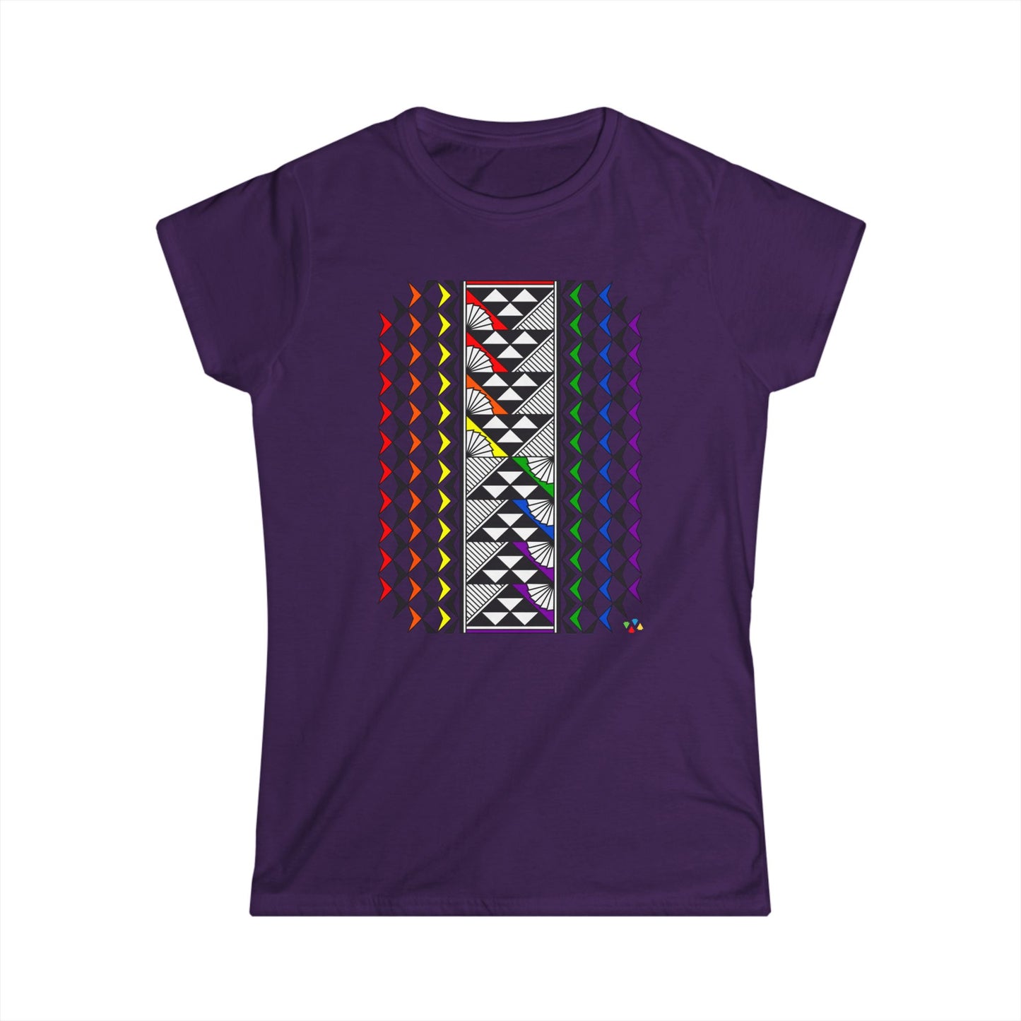 Rainbow Sun and Rain Women's Softstyle Tee