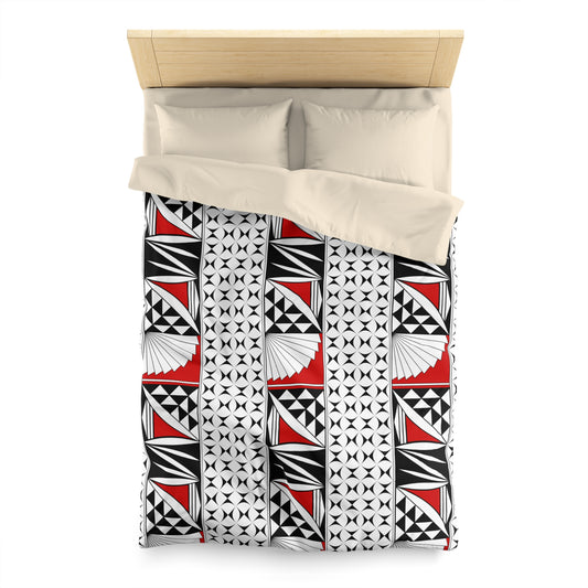 Southwest Sunrise in Red Microfiber Duvet Cover