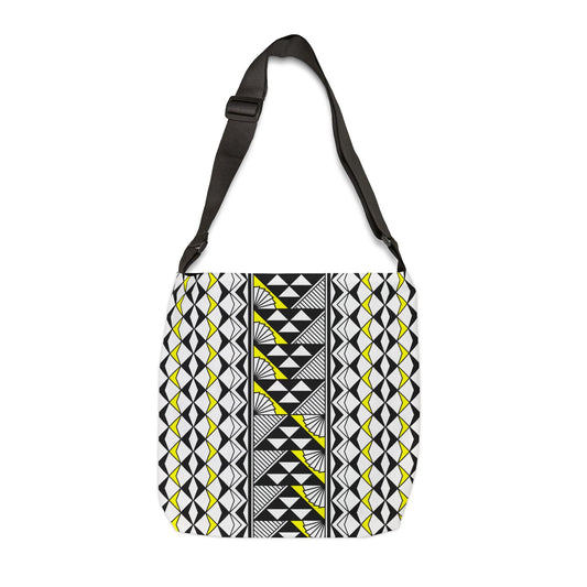 Yellow Native Sun and Rain Adjustable Tote Bag