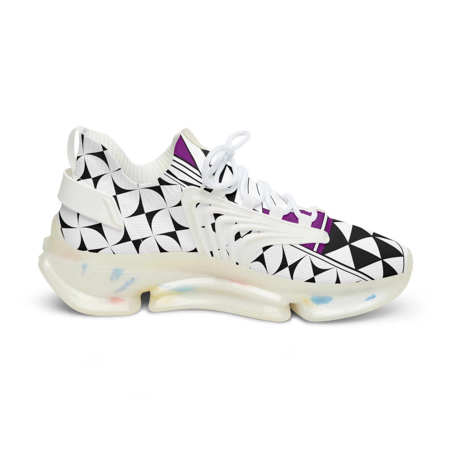 Southwest Sunrise in Purple Men's Mesh Sneakers