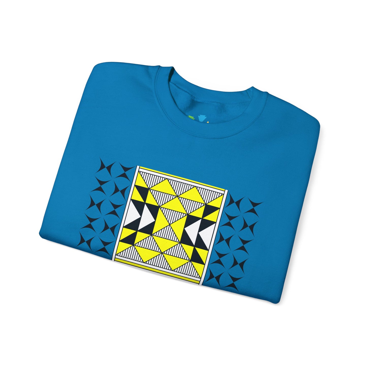 Sacred Mountains in Yellow Unisex Sweatshirt