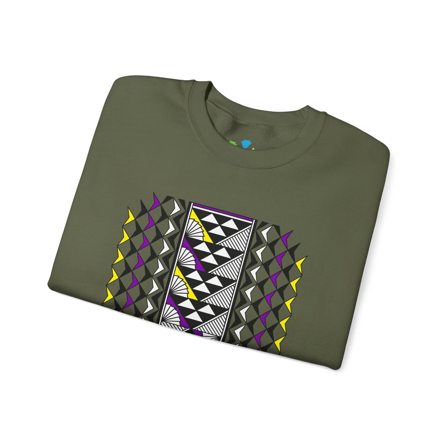 Sun and Rain in Purple/Yellow Unisex Sweatshirt