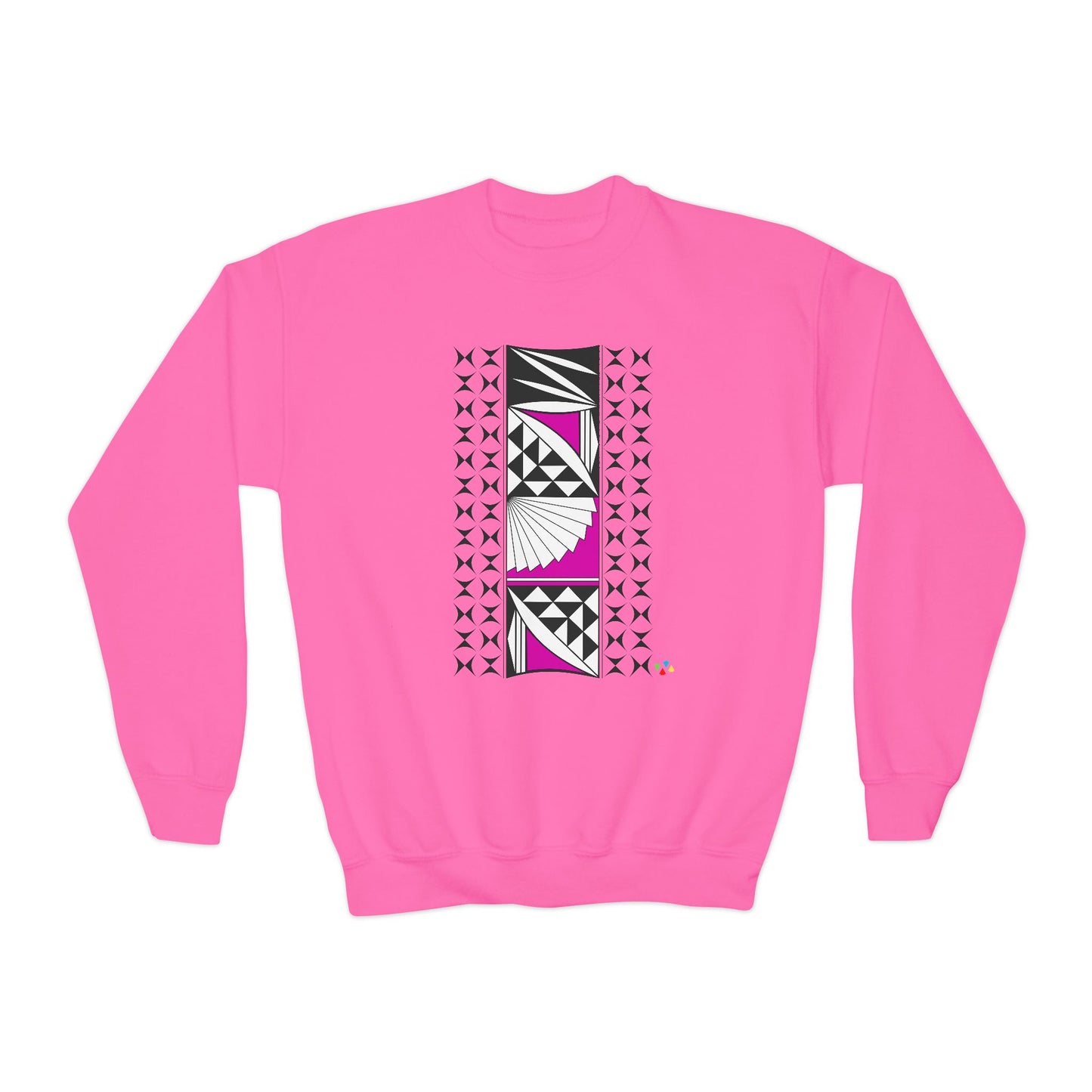 Southwest Sunrise in Pink Youth Crewneck Sweatshirt