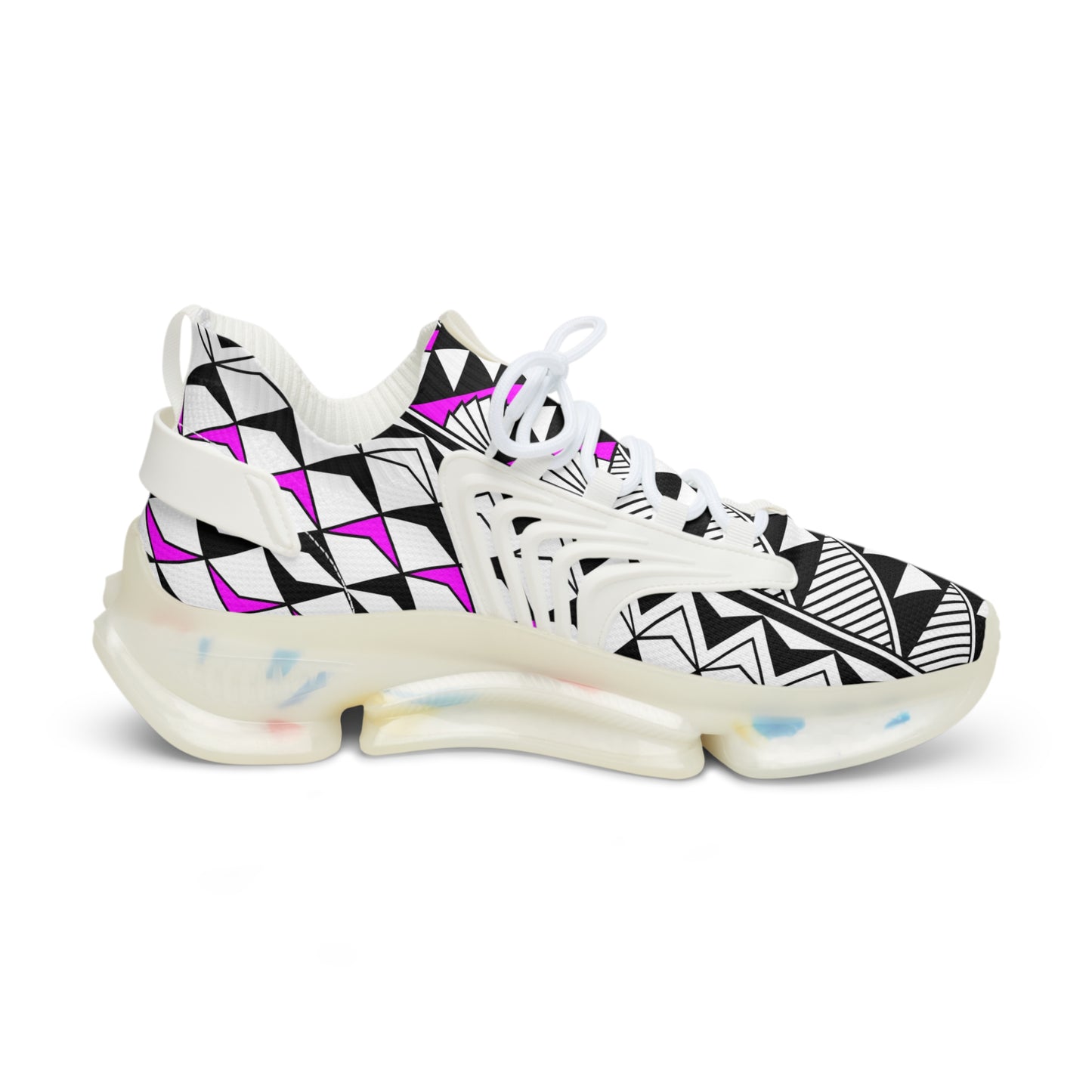 Sun and Rain in Pink Men's Mesh Sneakers