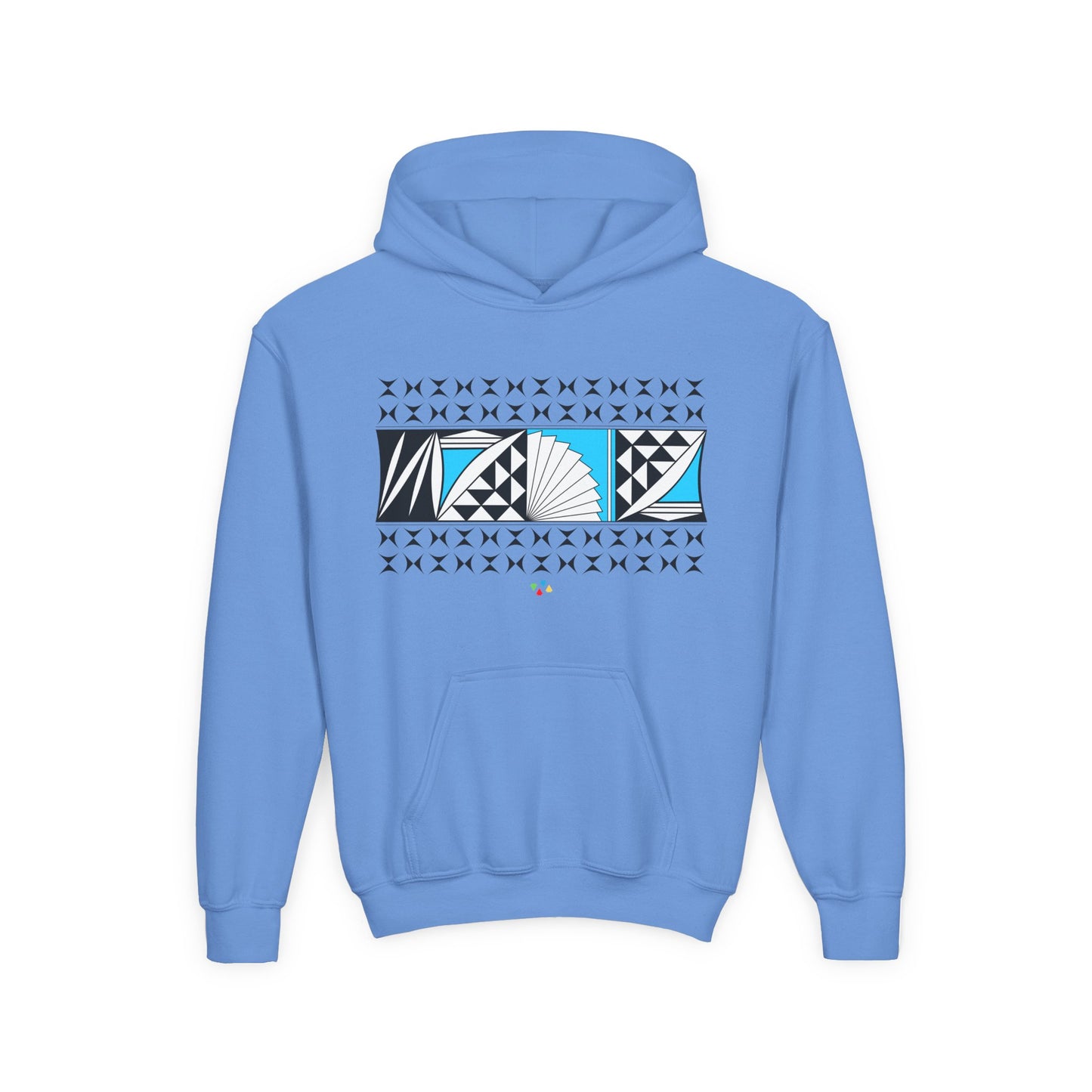 Turquoise Southwest Sunrise Youth Heavy Blend Hooded Sweatshirt
