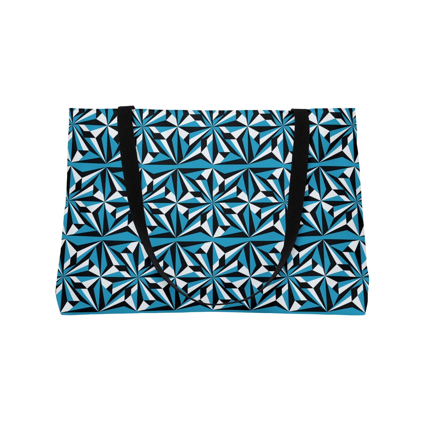 Turquoise Morning Star Weekender Tote Bag