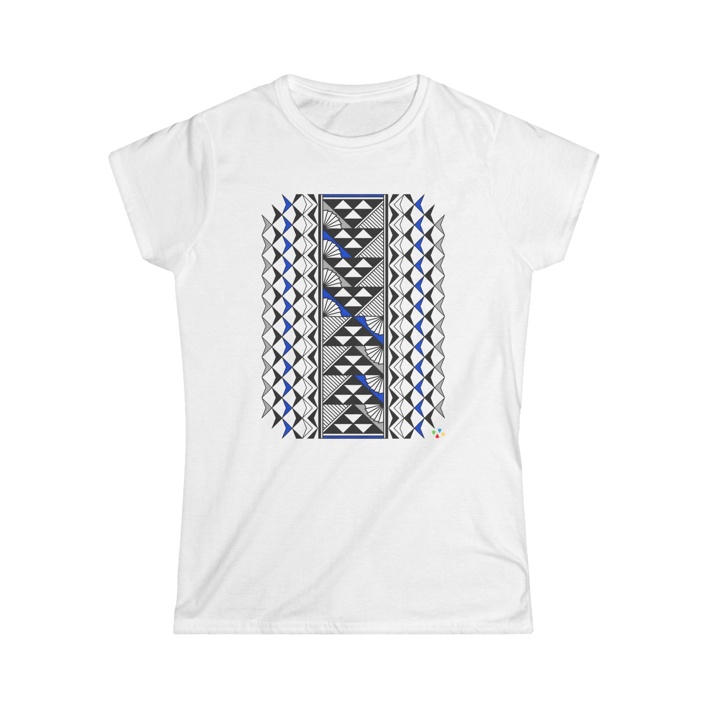 Blue/Gray Southwest Sun and Rain Women's Softstyle Tee