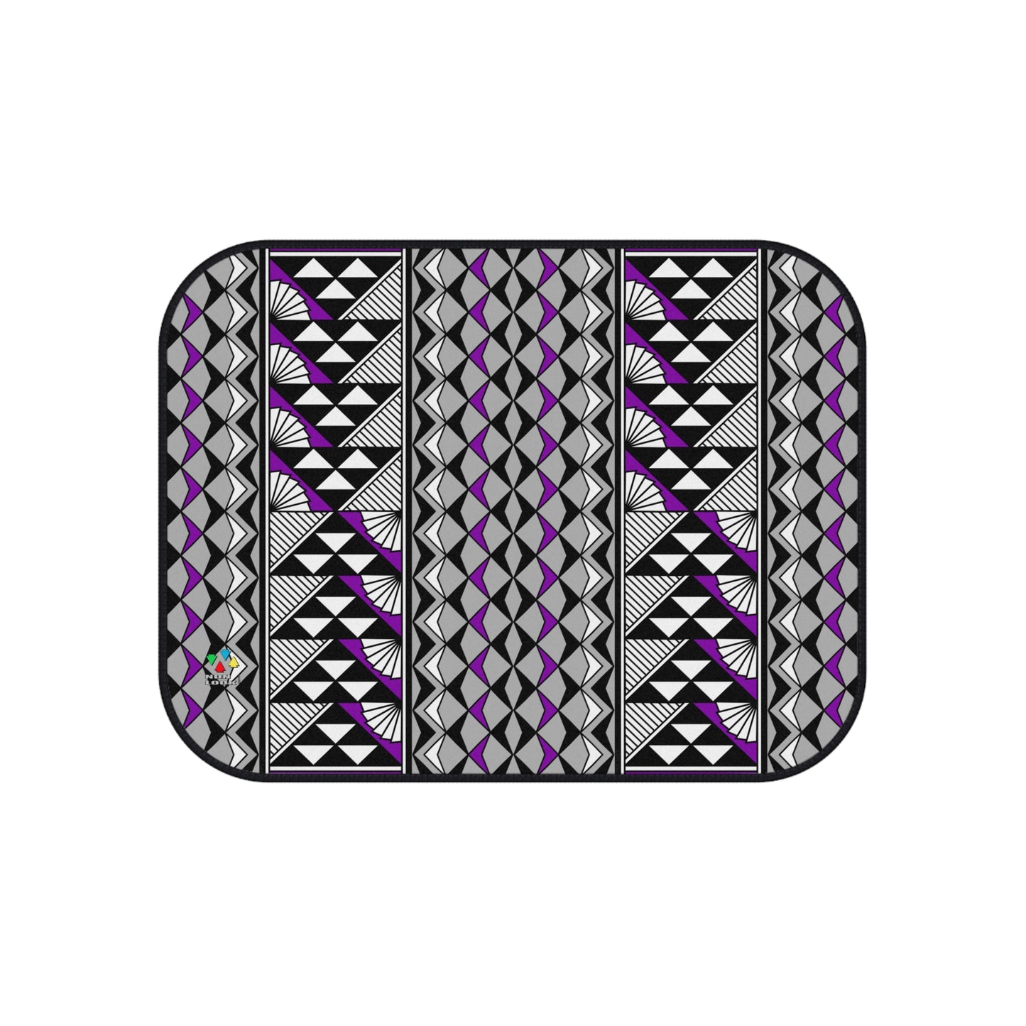 Sun and Rain in Purple Car Mats (Set of 4)