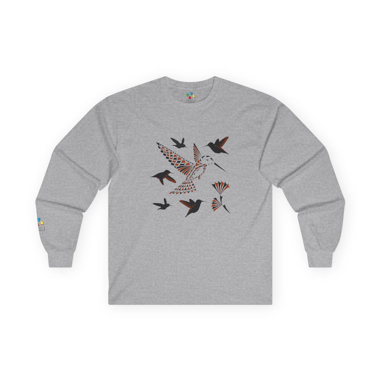Hummingbird Blessing in Rust Unisex Long Sleeve Tee