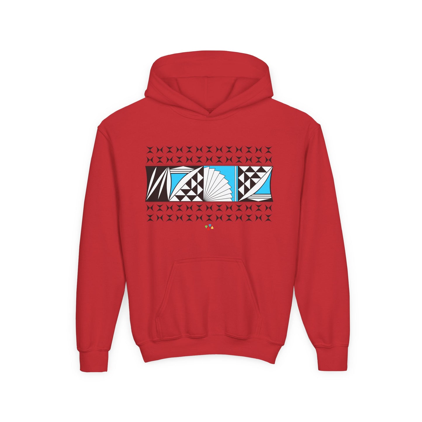 Turquoise Southwest Sunrise Youth Heavy Blend Hooded Sweatshirt