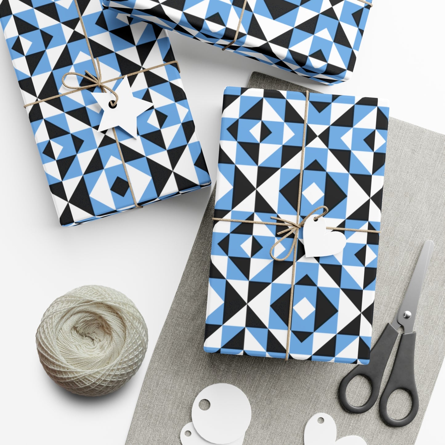 Light Blue Sacred Mountains Gift Wrap Papers
