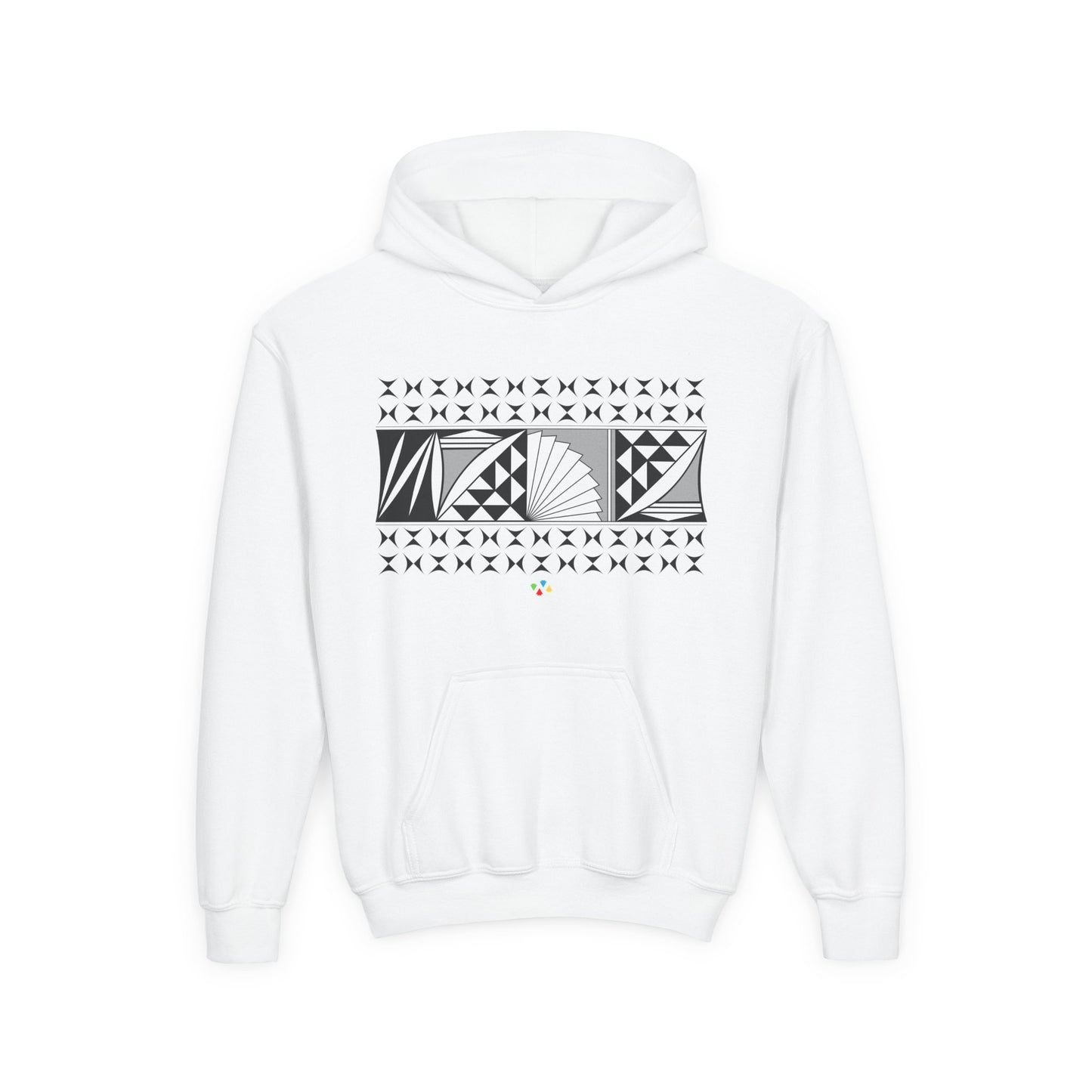 Gray Southwest Sunrise Youth Heavy Blend Hooded Sweatshirt
