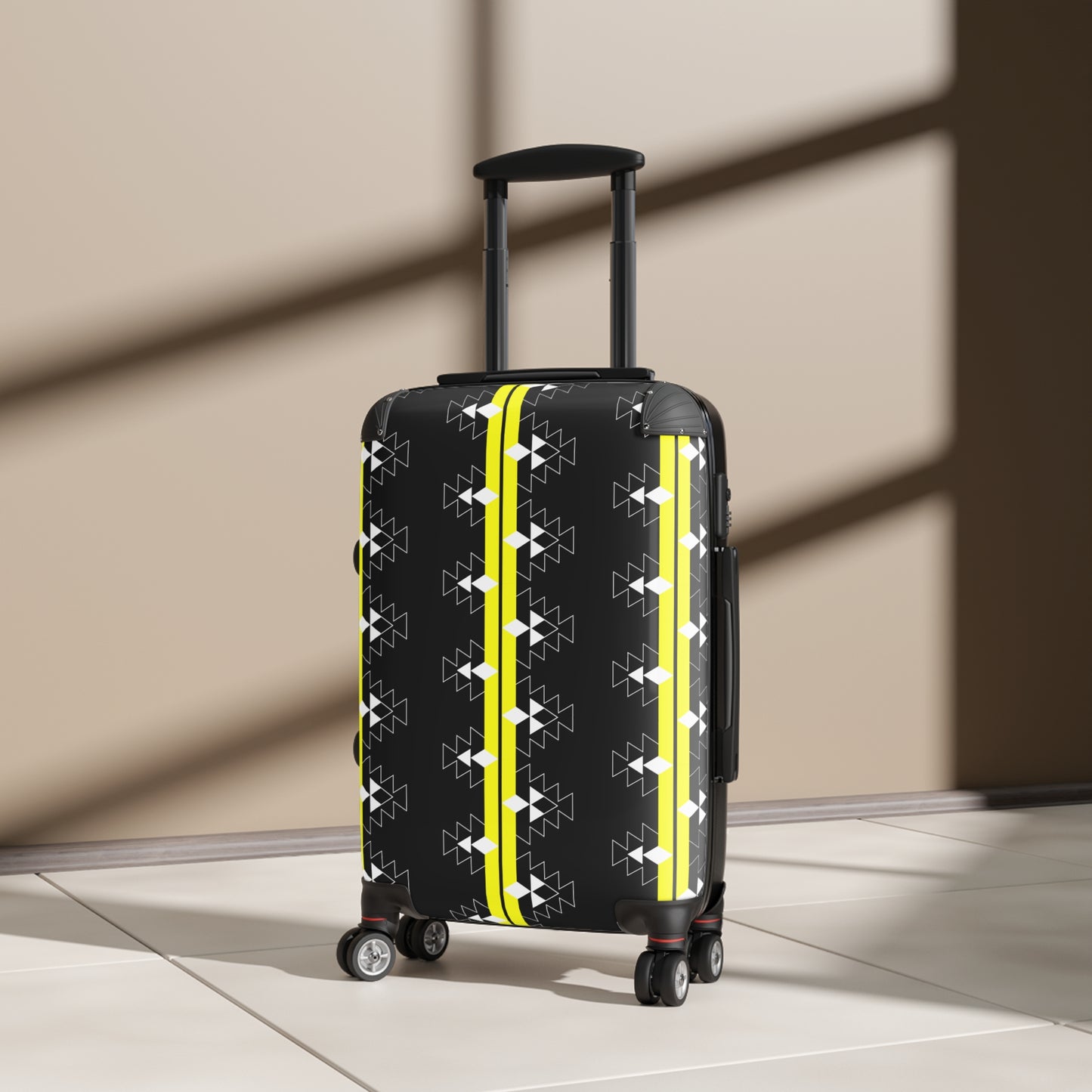 Yellow Native Woven Stories Suitcases