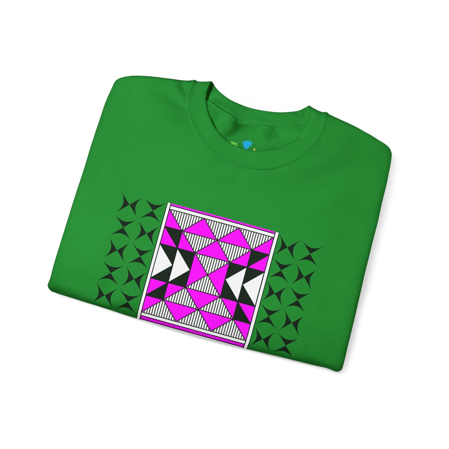 Sacred Mountains in Pink Unisex Sweatshirt