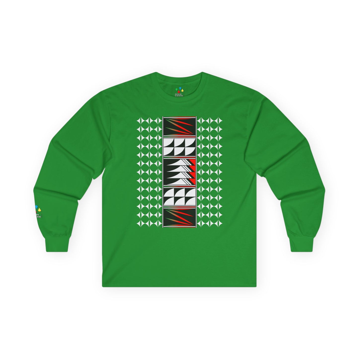 Feather Blessings in Red Unisex Long Sleeve Tee