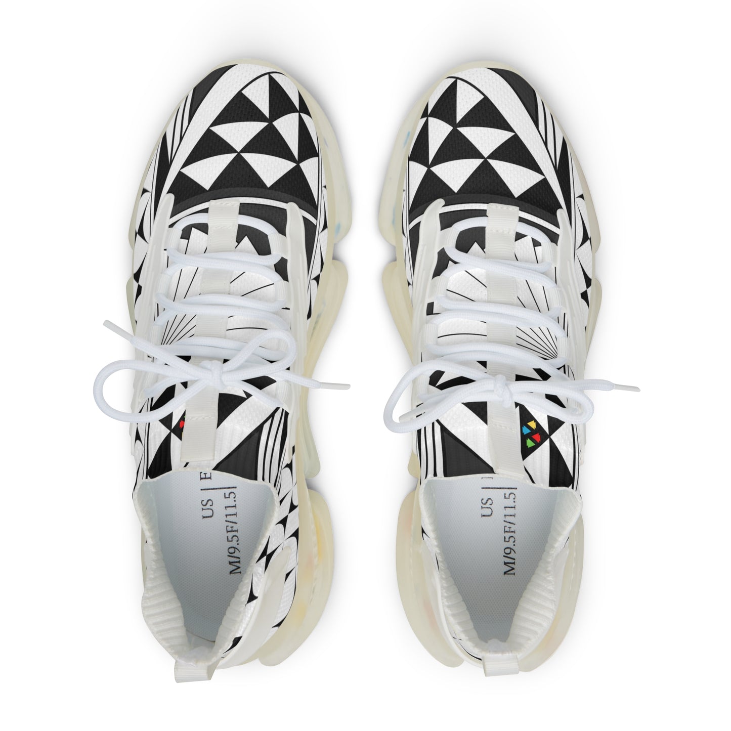 Southwest Sunrise in Charcoal Men's Mesh Sneakers