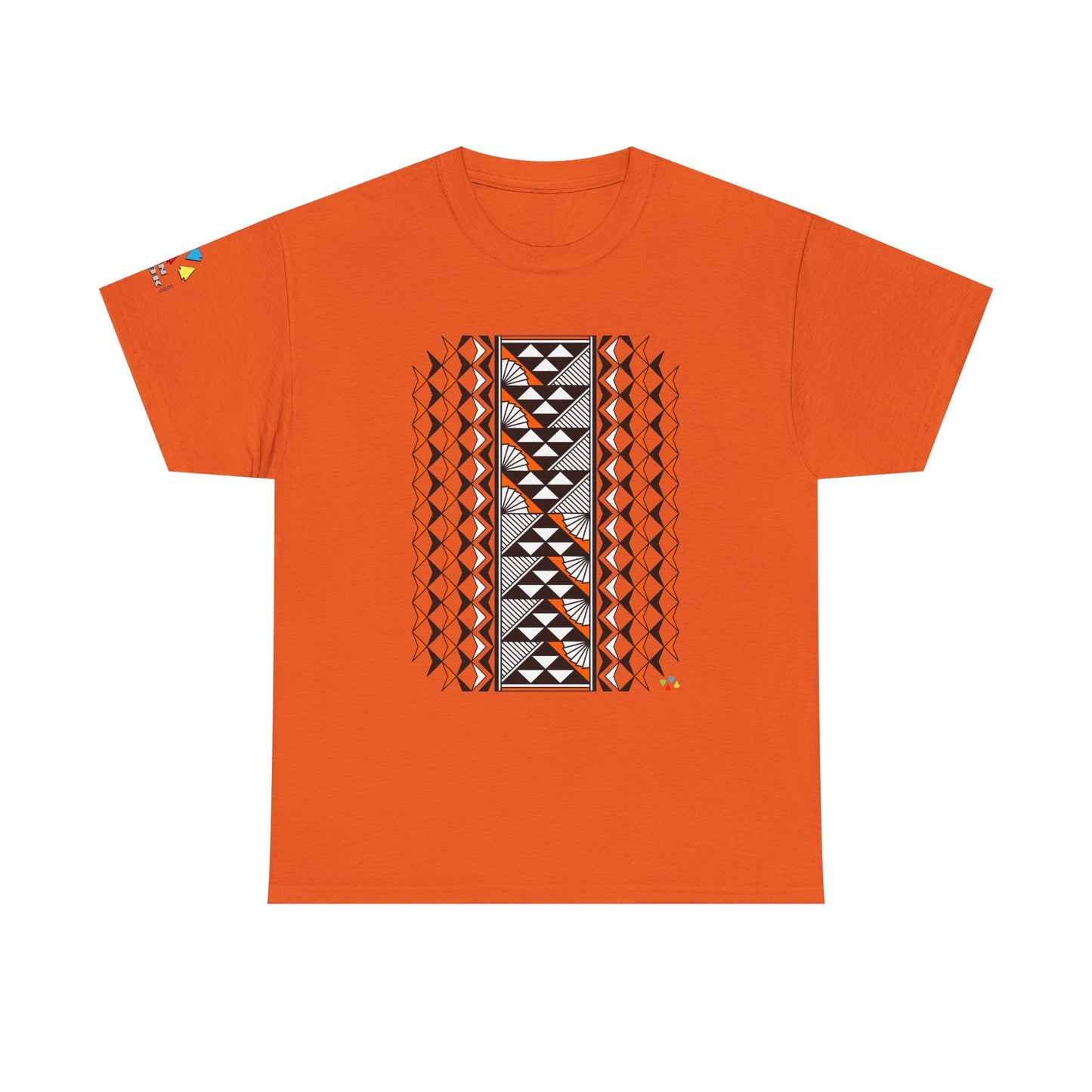 Sun and Rain in Orange Gildan Unisex Tee