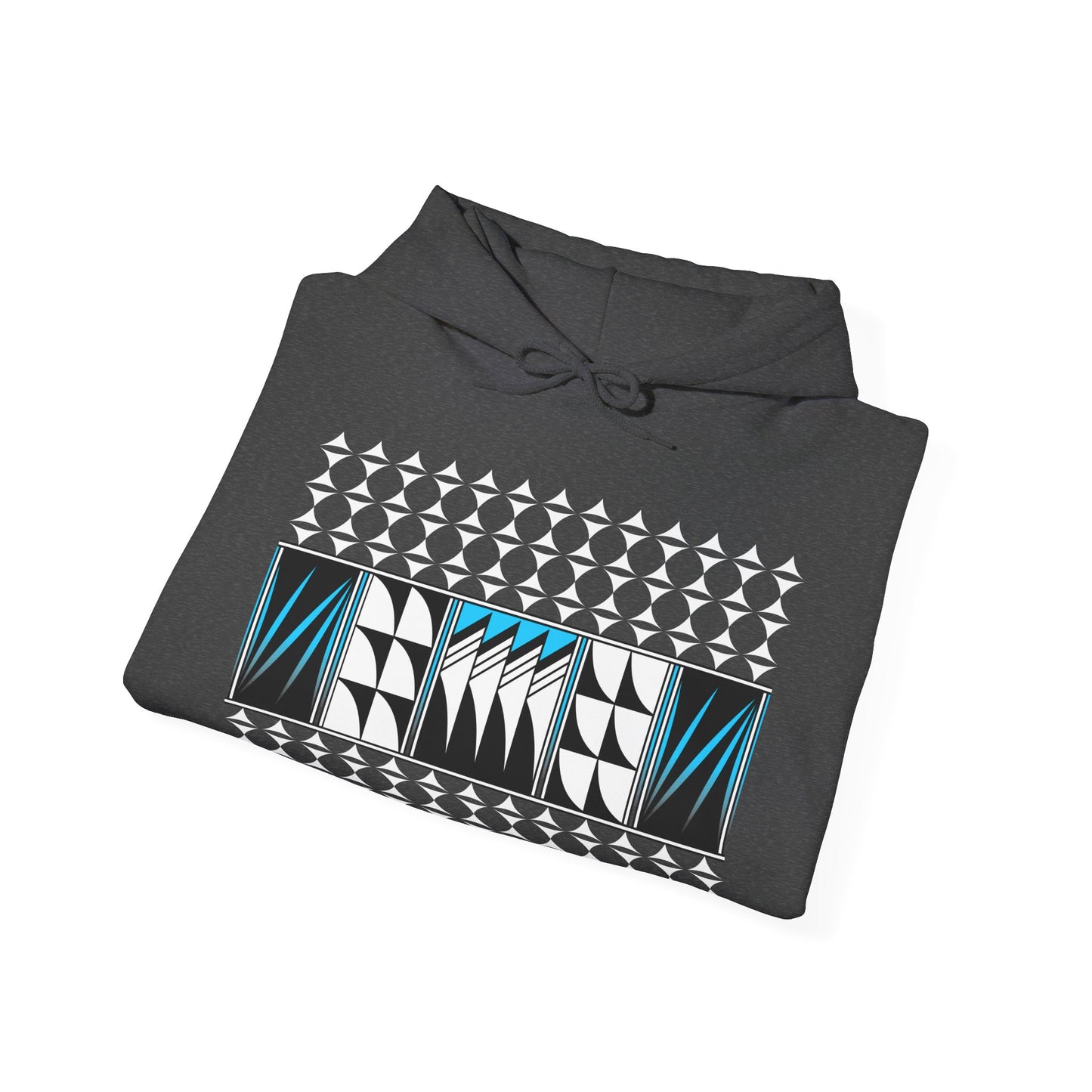 Blessed Feathers in Turquoise Unisex Hoodie