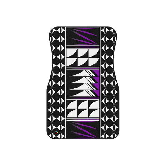 Purple Native Feather Blessings Car Mats (Set of 4)