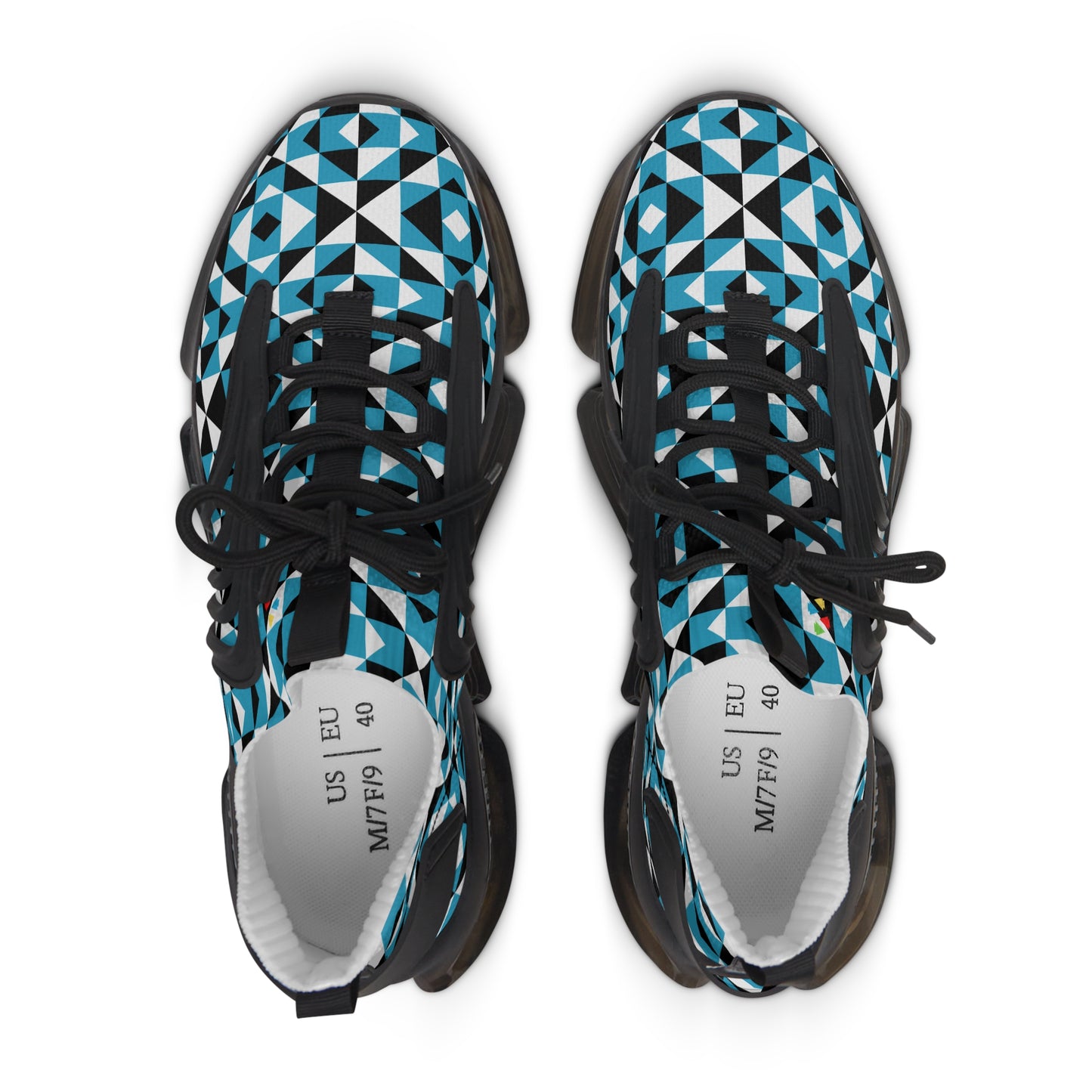 Sacred Mountains in Turquoise Women's Mesh Sneakers