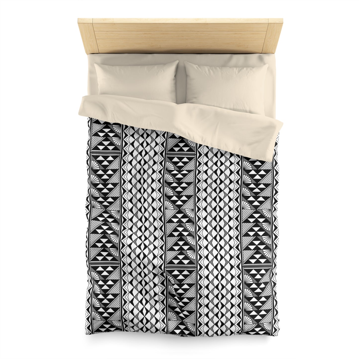 Sun and Rain in Gray Microfiber Duvet Cover