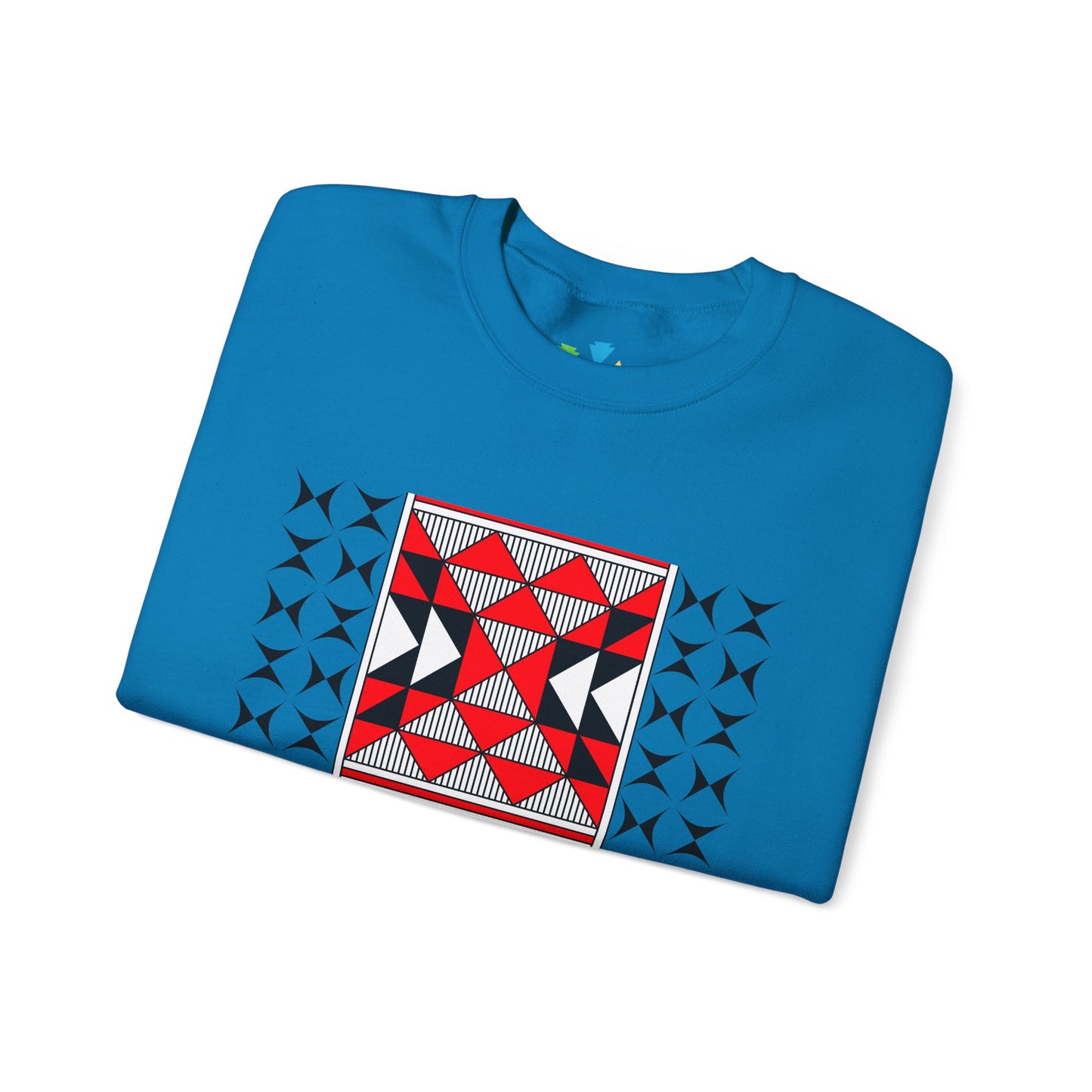 Sacred Mountains in Red Unisex Sweatshirt
