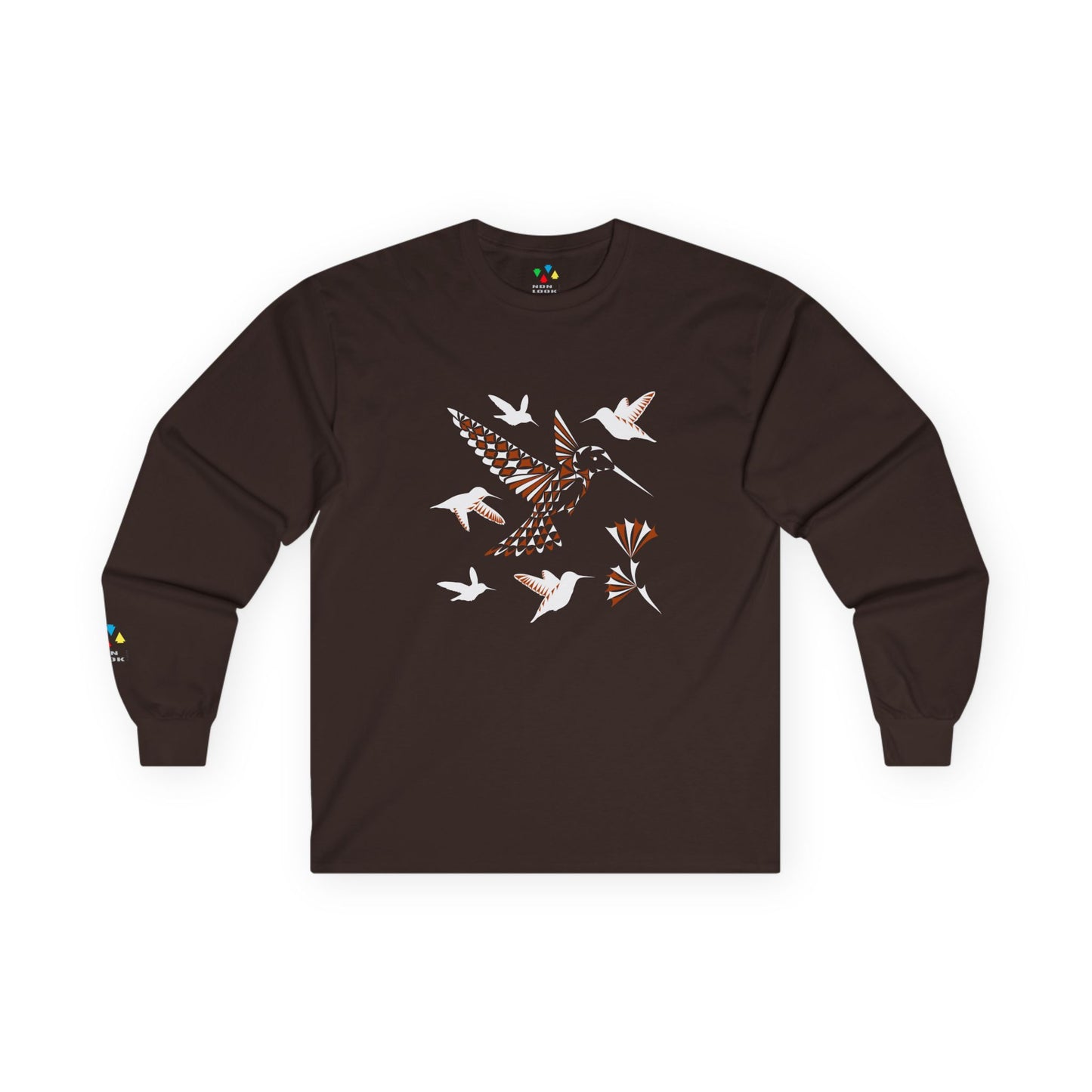 Hummingbird Blessing in Rust Unisex Long Sleeve Tee