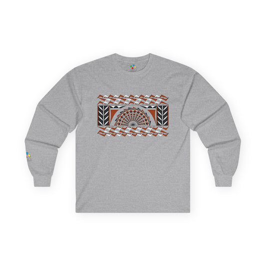 Southwest Sunset in Rust Unisex Long Sleeve Tee