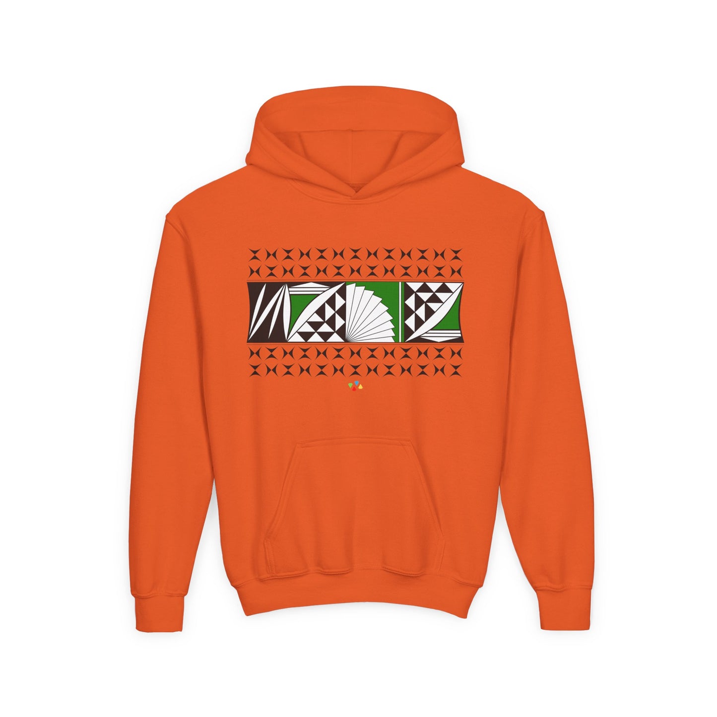 Green Southwest Sunrise Youth Heavy Blend Hooded Sweatshirt