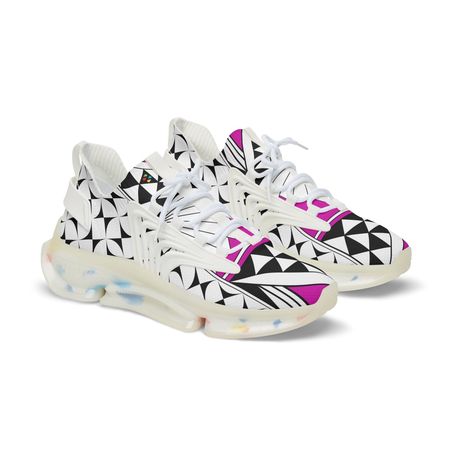 Southwest Sunrise in Pink Men's Mesh Sneakers