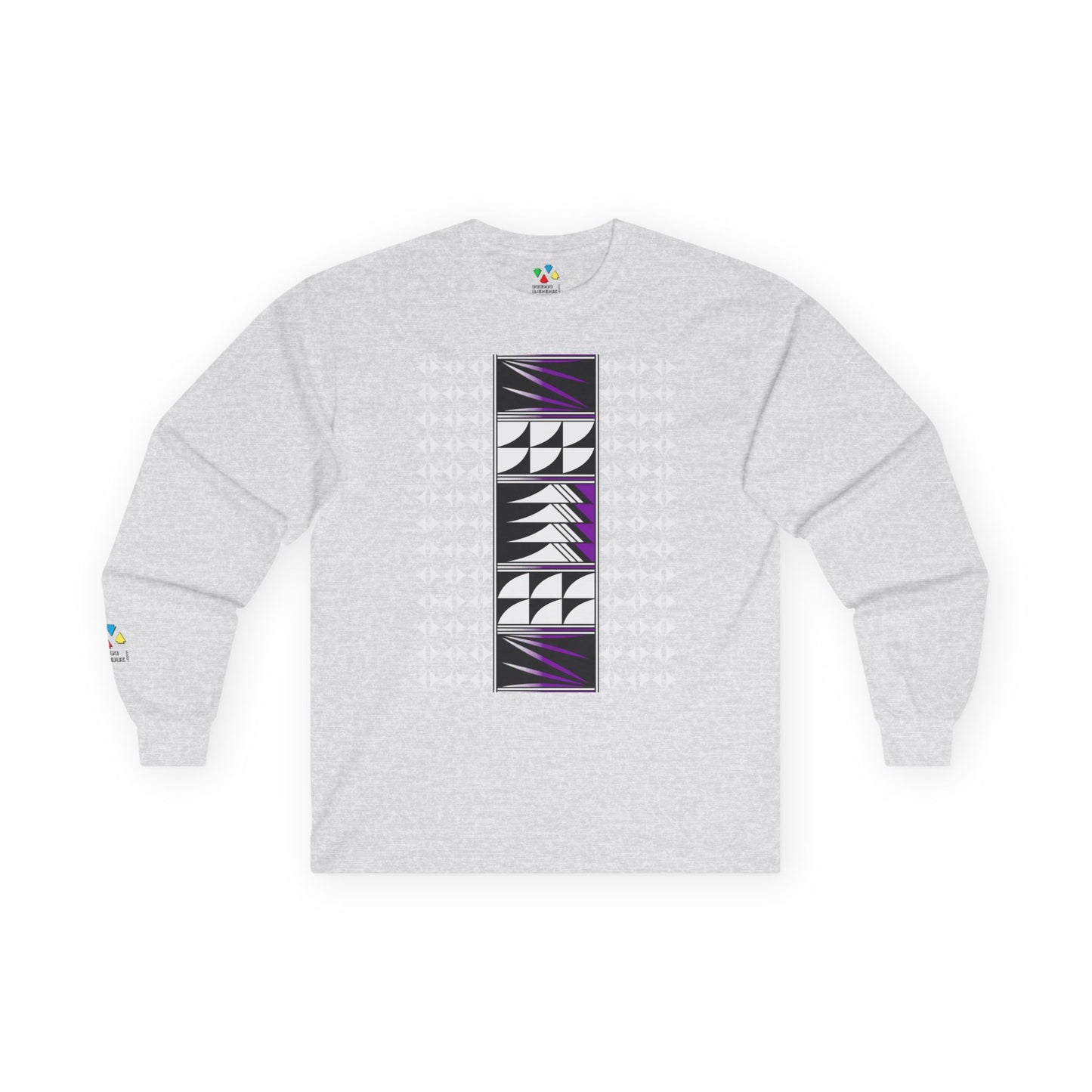 Feather Blessings in Purple Unisex Long Sleeve Tee