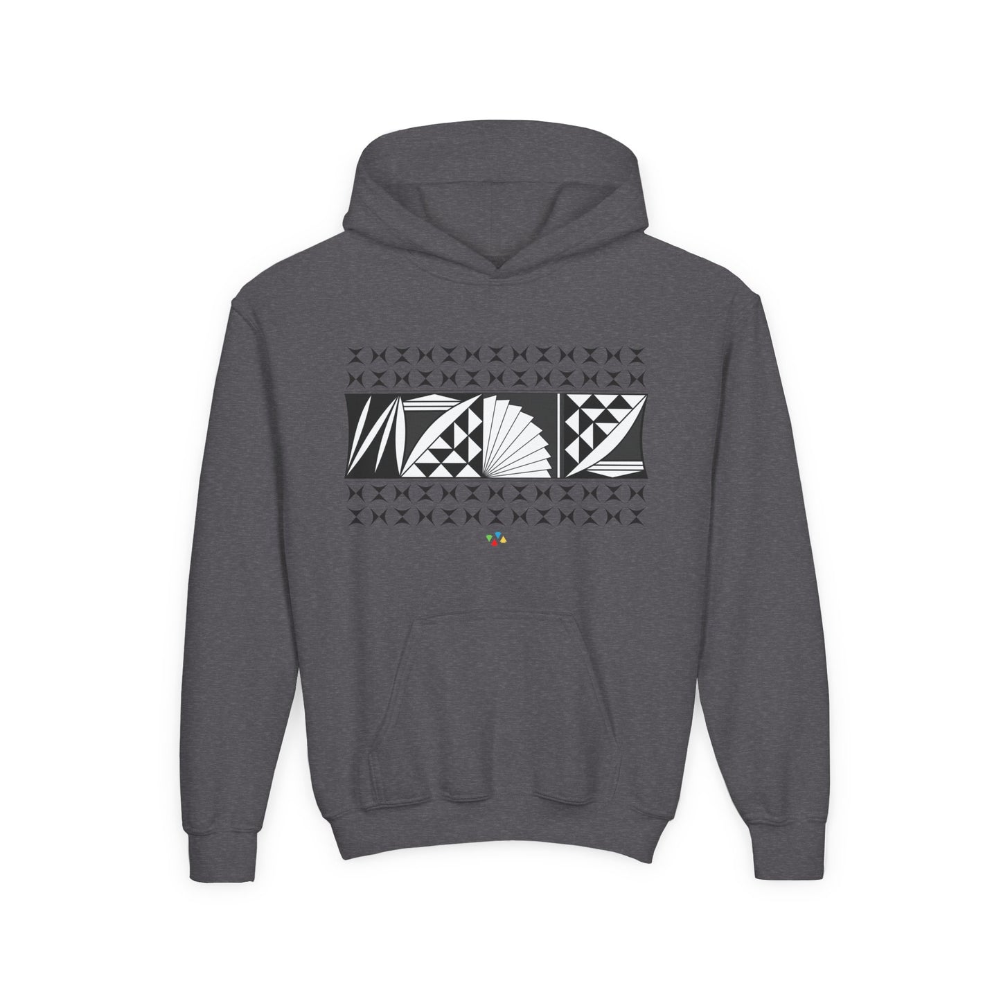 Charcoal Southwest Sunrise Youth Heavy Blend Hooded Sweatshirt