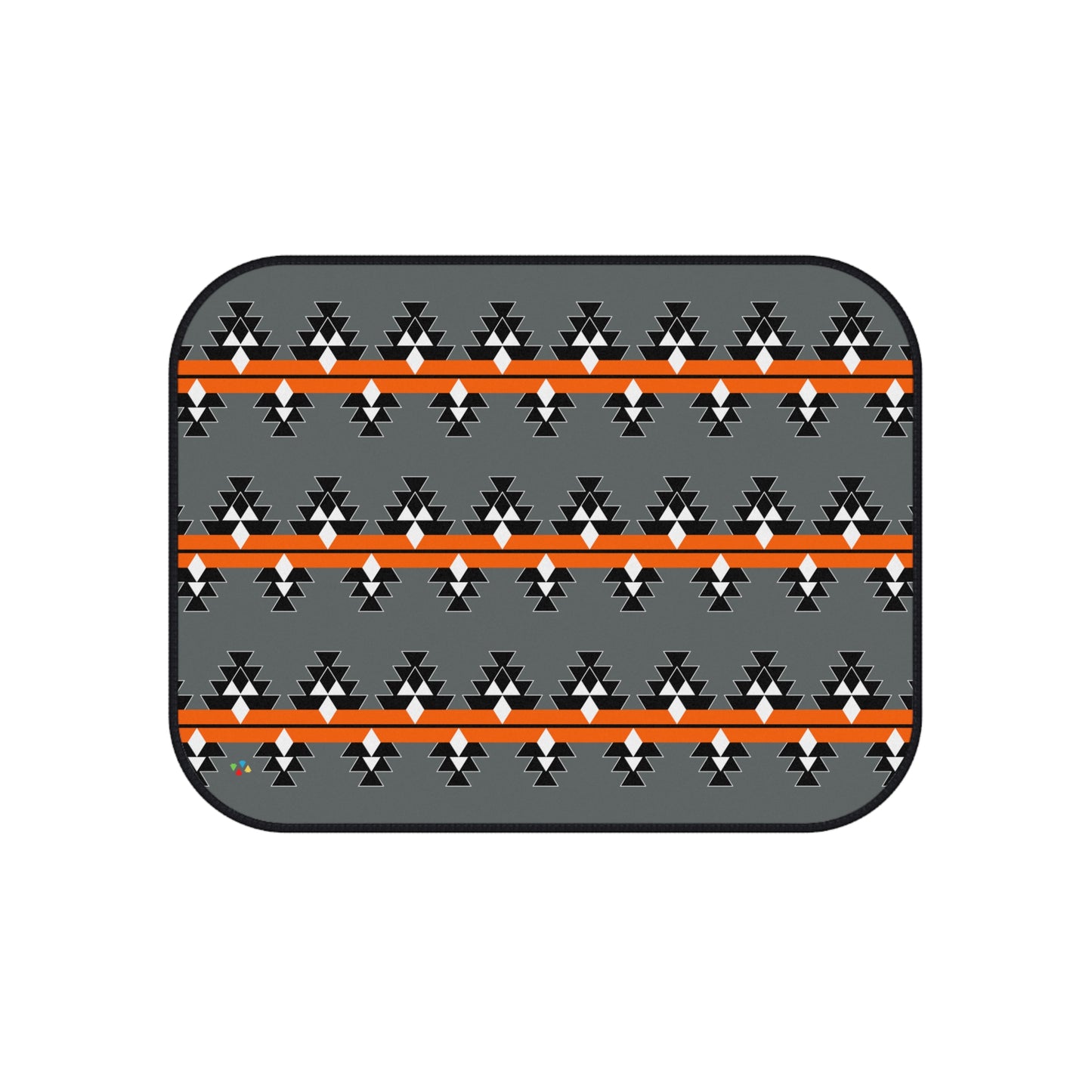 Orange Native Woven Stories Car Mats (Set of 4)