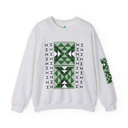 Sacred Mountains in Green Unisex Sweatshirt