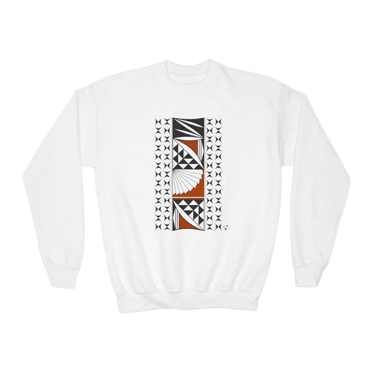 Southwest Sunrise in Rust Youth Crewneck Sweatshirt