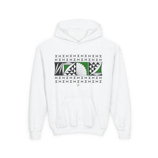 Green Southwest Sunrise Youth Heavy Blend Hooded Sweatshirt