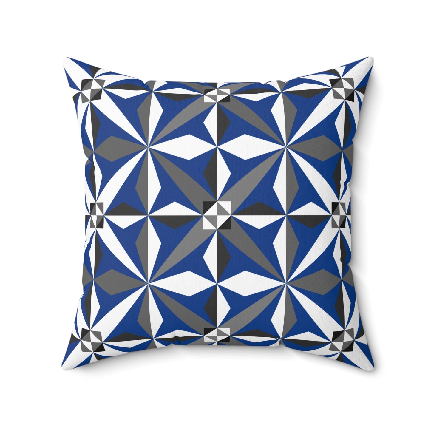 Morning Star in Blue Square Pillow