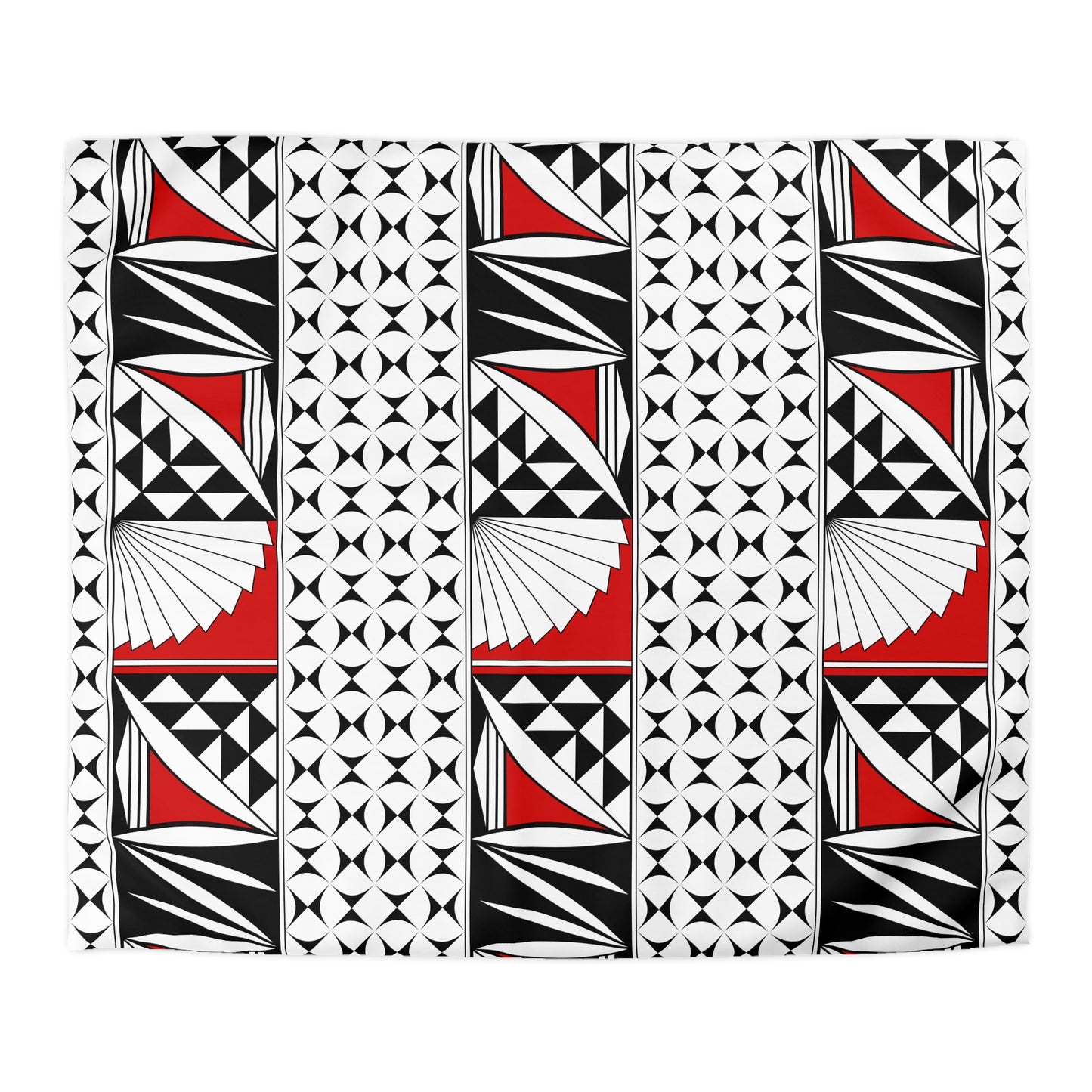 Southwest Sunrise in Red Microfiber Duvet Cover